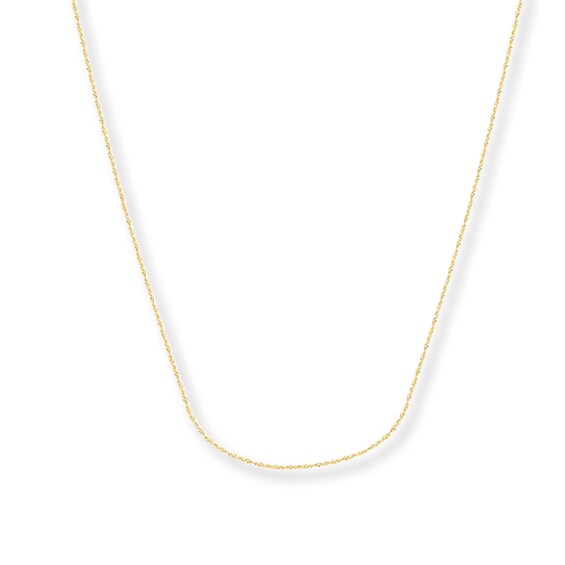 Cable Chain Solid 14K Yellow Gold 16"