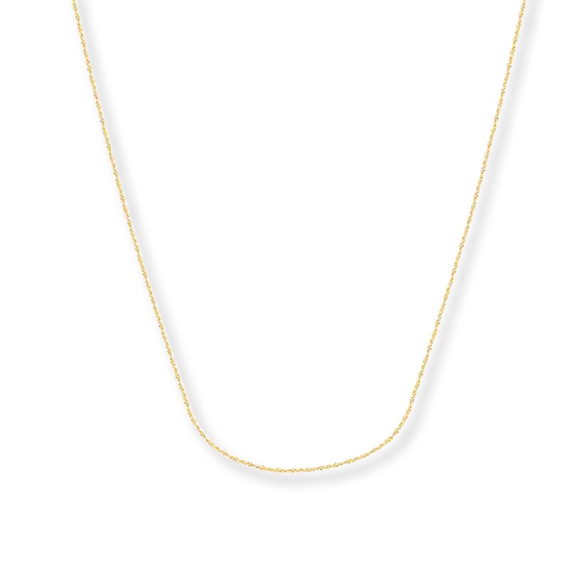 Main Image 1 of Cable Chain Solid 14K Yellow Gold 16&quot;