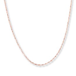 Singapore Chain Solid 14K Two-Tone Gold 16"