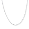 Thumbnail Image 1 of Singapore Chain Solid 14K White Gold 24&quot;