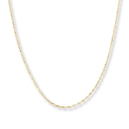 Singapore Chain Solid 14K Yellow Gold 20"