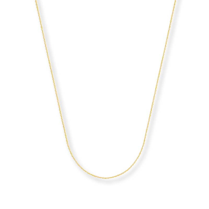 14k Yellow Gold Cable Chain Pendant Necklace 20 Inch Jewelry Gifts for Women 