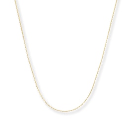 Cable Chain Necklace 14K Yellow Gold 20&quot;