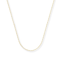 Bead Chain Necklace Solid 14K Yellow Gold 18"