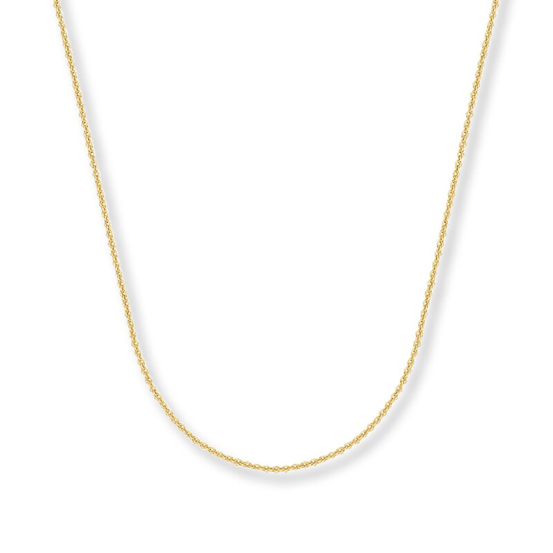 Main Image 1 of 1.5mm Cable Chain Necklace Solid 14K Yellow Gold 24&quot;