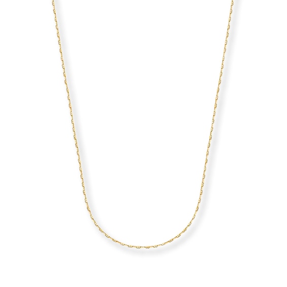 Mariner Chain Necklace Solid 14K Yellow Gold 16"