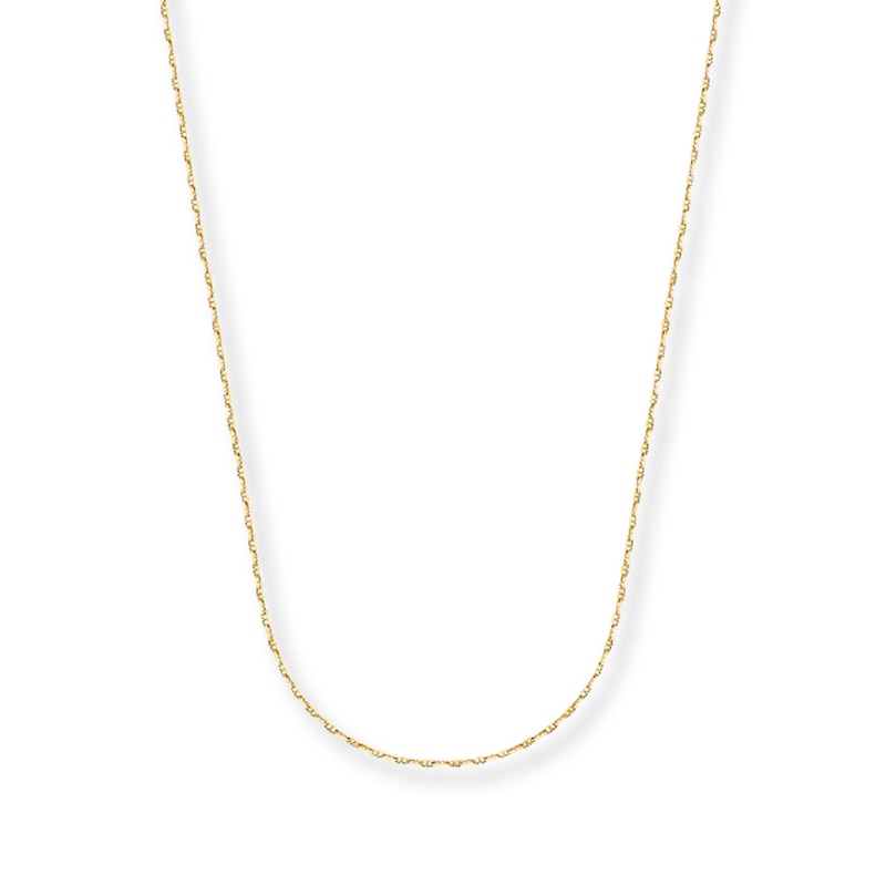 Main Image 1 of 0.75mm Mariner Chain Necklace Solid 14K Yellow Gold 18&quot;