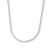 Thumbnail Image 1 of 1mm Wheat Chain Necklace Solid 14K White Gold 16&quot;