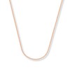 Thumbnail Image 1 of 1.25mm Wheat Chain Necklace Solid 14K Rose Gold 16&quot;