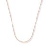 Thumbnail Image 1 of 1mm Wheat Chain Necklace Solid 14K Rose Gold 20&quot;