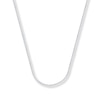 Thumbnail Image 1 of 0.75mm Square Wheat Chain Solid 14K White Gold Necklace 20&quot;