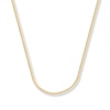 Thumbnail Image 1 of Square Wheat Chain Solid 14K Yellow Gold Necklace 16&quot;