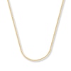 Square Wheat Chain 14K Yellow Gold Necklace 18"