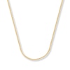 Thumbnail Image 0 of Solid Square Wheat Chain 14K Yellow Gold Necklace 18"