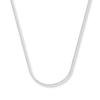 Thumbnail Image 0 of Solid Square Wheat Chain 14K White Gold Necklace 16"