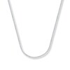 Thumbnail Image 1 of 1mm Square Wheat Chain Solid 14K White Gold Necklace 20&quot;