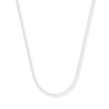 Thumbnail Image 1 of 0.75mm Cable Chain Necklace Solid 14K White Gold 24&quot;
