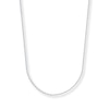 Thumbnail Image 1 of 1mm Cable Chain Necklace Solid 14K White Gold 18&quot;