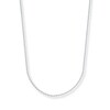 Thumbnail Image 1 of 1mm Cable Chain Necklace Solid 14K White Gold 24&quot;