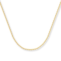 1.75mm Cable Chain Necklace Solid 14K Yellow Gold 30"