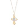 Thumbnail Image 0 of Children's Cross Necklace 14K Yellow Gold 13"
