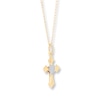 Thumbnail Image 2 of Children's Cross Necklace 14K Yellow Gold 13"