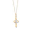 Thumbnail Image 3 of Children's Cross Necklace 14K Yellow Gold 13&quot;