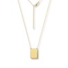Thumbnail Image 1 of Rectangle Necklace 14K Yellow Gold 18&quot;
