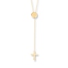 Thumbnail Image 1 of Cross Lariat Necklace 14K Yellow Gold 16"