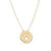Thumbnail Image 0 of Paw Print Necklace 14K Yellow Gold 16"