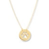 Thumbnail Image 1 of Paw Print Necklace 14K Yellow Gold 16&quot;