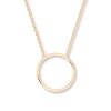 Thumbnail Image 1 of Circle Necklace 14K Yellow Gold 18&quot;