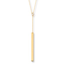 Bar Necklace 14K Yellow Gold 18"