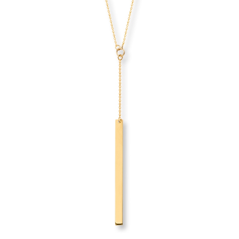 Main Image 1 of Bar Necklace 14K Yellow Gold 18&quot;