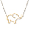 Thumbnail Image 0 of Elephant Necklace 10K Yellow Gold 18"