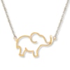 Thumbnail Image 1 of Elephant Necklace 10K Yellow Gold 18&quot;