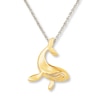 Thumbnail Image 0 of Whale Necklace 10K Yellow Gold 18"
