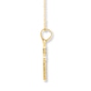 Thumbnail Image 2 of Cross Necklace 14K Yellow Gold 18&quot;