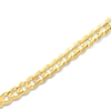 Cuban Curb Chain Bracelet 10K Yellow Gold 9"