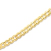 Thumbnail Image 1 of Cuban Curb Chain Bracelet Solid 10K Yellow Gold 9&quot;