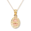 Thumbnail Image 2 of Our Lady of Guadalupe Children's Necklace 14K Two-Tone Gold