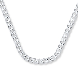 Solid Matte Curb Necklace Black Ion-Plated Stainless Steel 24