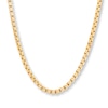 Thumbnail Image 1 of Box Chain Necklace Hollow 10K Yellow Gold 22&quot;