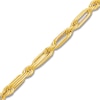 Thumbnail Image 1 of Interlocking Link Chain Necklace 10K Yellow Gold 22"