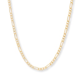 Figaro Link Chain 14K Yellow Gold 20&quot;