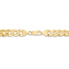Thumbnail Image 2 of Cuban Curb Chain Necklace Solid 14K Yellow Gold 22&quot;