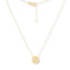 Thumbnail Image 1 of Heart Eye Emoji Necklace 14K Yellow Gold 16"