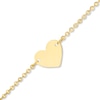 Thumbnail Image 1 of Heart Choker Necklace 10K Yellow Gold 16"