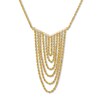 Rope Chain Dangle Necklace 10K Yellow Gold 17"