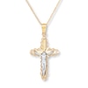 Thumbnail Image 1 of Crucifix Necklace 10K Yellow Gold 18&quot;
